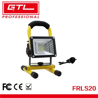 20W LED Work Light USB Rechargeable Portable Emergency Security Floodlight Recessed LED Spotlight for Outdoor, Construction Site, Hiking, Car Garage (FRLS20)